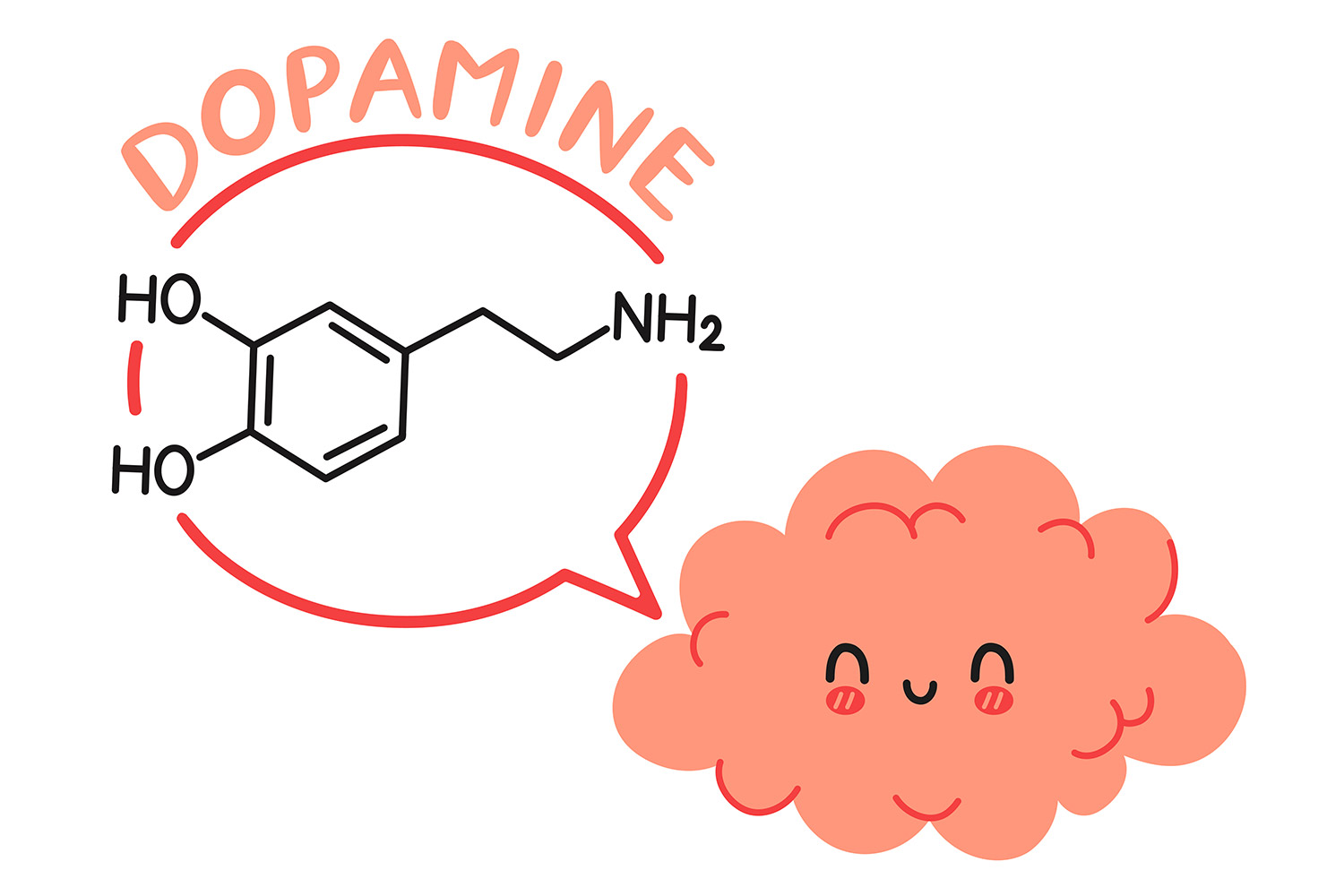 que es la dopamina en el cerebro humano