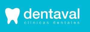 Logotipo de la clínica DENTAVAL CLINICAS  DENTALES