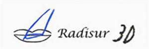 Logotipo de la clínica RADISUR 3D